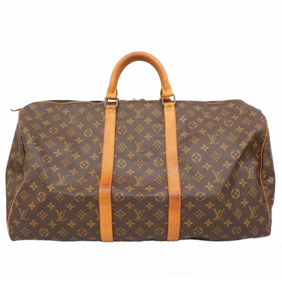 Pre-Owned Louis Vuitton Bags - Boston Monogram Keepall 55 M41424 Brown Men's & Women's