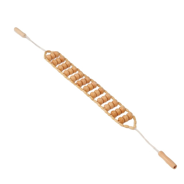 Wood Therapy Massage Rope Handheld Dredging Meridians Fatigue Relief Detox Back Massage Tool
