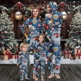 thumbnail image 2 of Odeerbi Christmas Onesie Pajamas for Family Holiday Hooded Sleep Jumpsuit Long Sleeve Family Christmas Pajamas Matching Sets Dad Stripe Print Jumpsuit Sleepwear Xmas PJs Set Multicolor, 2 of 6