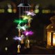 thumbnail image 3 of Dragonfly Gift Garden Solar Wind Chime Lámpara colgante Decoración al aire libre Regalo,11 Feliz Sencillez, 3 of 4