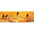 thumbnail image 2 of Allen, Kimberly 32x13 White Modern Wood Framed Museum Art Print Titled - Black Birds, 2 of 4