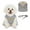 Grey, variant on Dogs Adjustable Harness and Leash Set,Step in Dog Harness and Leash Vest Harness for Small and Medium Dogs