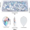 thumbnail image 2 of 250Pcs Teardrop Shape Acrylic Sew Rhinestone 18x13x3mm AB Color Crystals Bling Beads with Sew Hole Large Flat Back Crystals Jewels for Costume Making Cosplay, 2 of 5