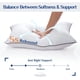 thumbnail image 4 of Jollyvogue Juego De 2 Almohadas Tamaño Queen Para Dormir, Almohadas De Cama Suaves Y De Apoyo Para Personas Que Duermen De Lado Y Boca Arriba, Almohadas Para Dormir De Colección De Hotel Alternativa,, 4 of 8