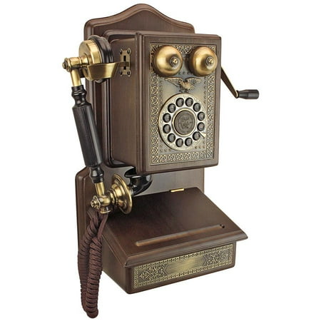 Antique Wall Phone Country Kitchen Decor 1907 Rotary Antique Wall Phone Country Kitchen Decor 1907 Rotary Telephone Corded Retro
