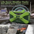 thumbnail image 2 of 10000mah Emergency Radio, Solar Hand Crank Radio, Portable Am/fm/noaa Weather Radio With Phone Charg, 2 of 5