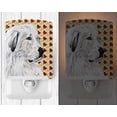 thumbnail image 2 of Carolines Treasures SC9690CNL Great Pyrenees Fall Leaves Ceramic Night Light, 2 of 2