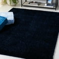 thumbnail image 2 of SAFAVIEH Tahoe Joey Solid Shag Area Rug, Navy, 6'7" x 8'7", 2 of 11