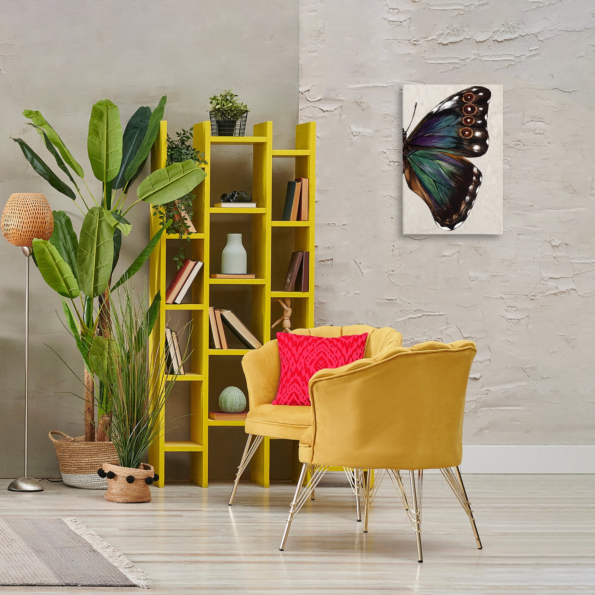 Stupell Industries Classic Butterfly Wing Animals & Insects Painting Gallery Wrapped Canvas Art Print Wall Art, 16 x 24