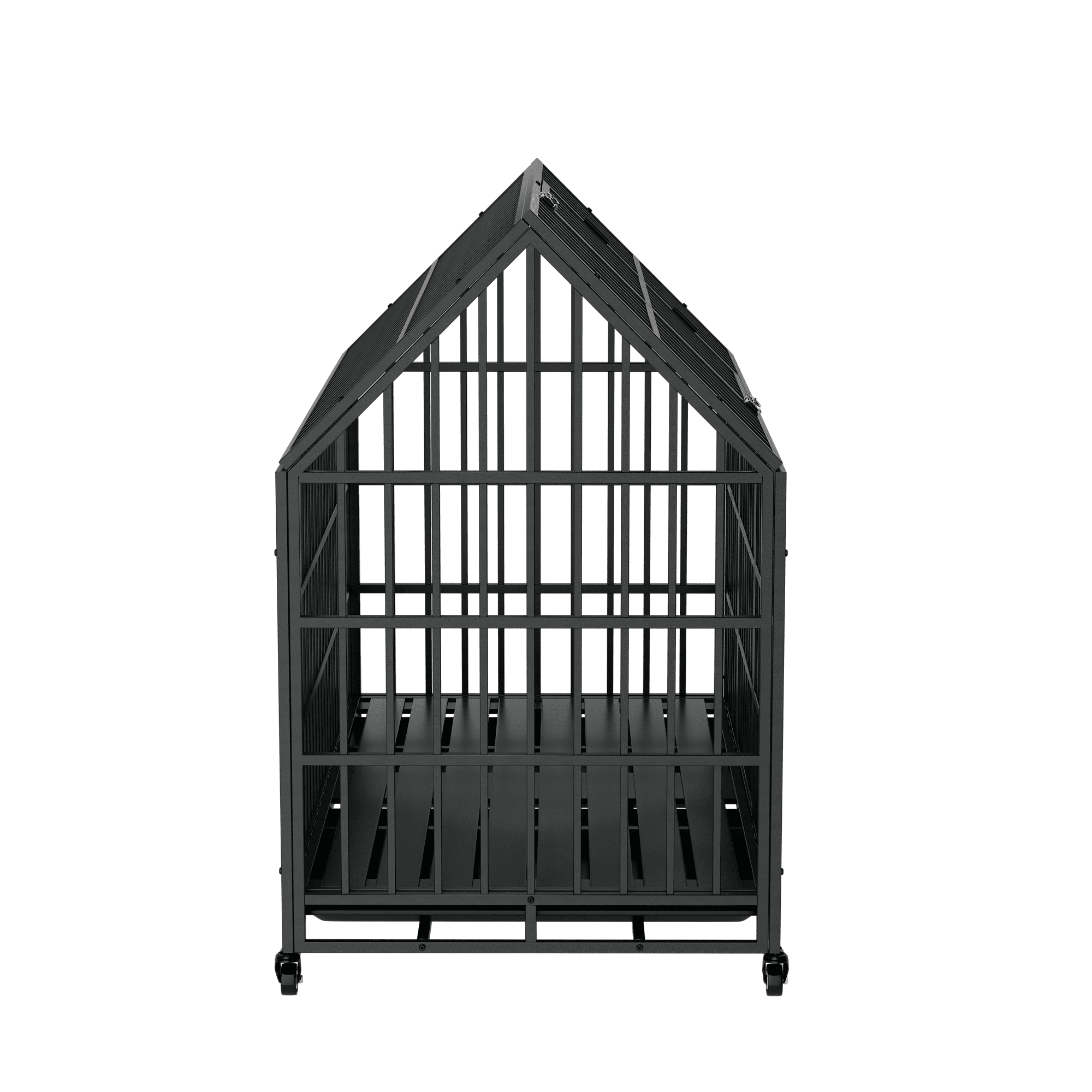 52 Inches Heavy Duty Dog Crate with Roof Top
