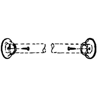 Waddell 5018401 1 x 1.75 in. Dia. Wood Closet Rod Socket Set