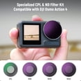 thumbnail image 2 of Neewer 4-Pack ND/CPL Filter Set for DJI Osmo Action 4/5 Pro (ND8/16/32 + CPL), Multi-Coated HD Glass, Aluminum Frame, 2 of 9