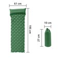 thumbnail image 3 of Sleeping Pad - Ultralight Inflatable Sleeping Mat, Ultimate for Camping, Backpacking, Hiking - Airpad, Inflating Bag, Carry Bag, Repair Kit - Compact & Lightweight Air Mattress, 3 of 9