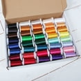 thumbnail image 3 of 40 Spool Polyester Embroidery Machine Thread Set Vibrant Colors | 500M Spools 40wt | For Brother Babylock Janome Singer Pfaff Husqvarna Bernina Machines - 4 Sets Available, 3 of 3