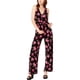 thumbnail image 1 of INC Womens Tie Front Jumpsuit, Negro, X-Large, 1 of 2