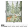 thumbnail image 4 of JEUXUS  Forest Animal Blanket for Boy Girl,Nursery Flannel Bed Blankets,Woodland Animal Fox Elk Bear Watercolor Print Throw Blanket Super Soft Flannel Blankets Gifts for Christmas, 4 of 6