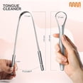 thumbnail image 2 of ZJQYDS Tongue Scraper with Multicolor Cases (2 Pack), 100% Stainless Steel, Reduce Bad Breath, Easy to Use Tongue Scraper for Adults, Tongue Cleaner for Oral Care & Hygiene, 2 of 12
