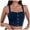 Dark Blue, variant on vigerkar Womens Denim Stretchy Vest Square Neck Sleeveless Tight Causal Basic Jean Tank Tops Summer Trendy (Dark Blue, L)