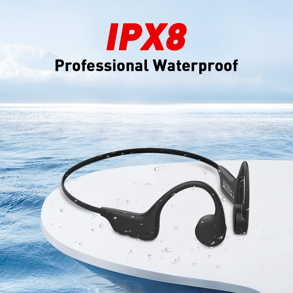 Mpow X6Pro IPX8 Waterproof Wireless Open-Ear Earbuds Earphones, Black