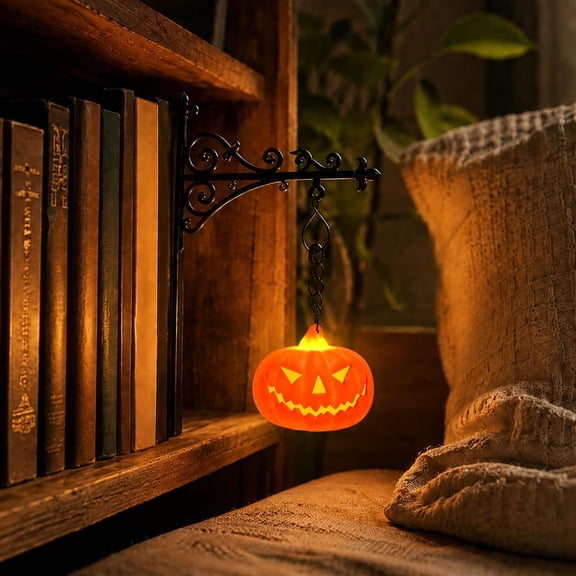 Library Lantern-Decorative Bookshelf Lighting, Mini Bookshelf Lamp Slides Between Books, Warm Amber LED Bookshelf Lights for Book Nook, Shelf Decor Gift for Book Lovers