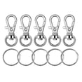 thumbnail image 4 of AMLESO 20 Pieces / Set Metal Swivel Lanyard Snap Hook Lobster Claw Clasp with Key Rings, 4 of 8