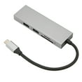 thumbnail image 3 of Hub USB C 5 en 1 con USB3.0 USB2.0 Ranura para tarjeta de almacenamiento Ranura para tarjeta de memoria Interfaz multimedia HD Adaptador multipuerto para tableta IOS, 3 of 5