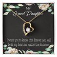 thumbnail image 4 of To My Granddaughter Forever in My Heart Forever Necklace w Message Card, 4 of 7