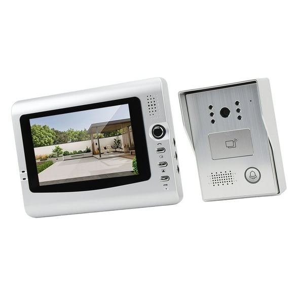 Wired Video Intercom System, IR Night Vision Video Intercom System for Apartments US Plug