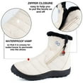 thumbnail image 3 of Ablanczoom Women Snow Boots Winter Slip On Mid Calf Boots for Women Waterproof Comfortable Outdoor Shoes, 3 of 7