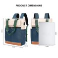thumbnail image 5 of Bolso de mano convertible para mujer Mochila para computadora portátil Mochila para computadora portátil Bolsa informal de viaje para la escuela universitaria abierta con parte sup, 5 of 5