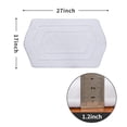 thumbnail image 3 of Extra Thick Bath Linen Rug Set Soft Plush Anti-Slip Bath Mat Water Absorbent Shaggy Polyester for Bathroom Living Room Bedroom Gray 24x36 Inches, 3 of 8