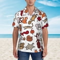 thumbnail image 3 of Squirrel House Mens Hawaiian Shirt Short Sleeve Casual Button Up Tropical Summer Beach Shirt, 3 of 8