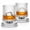 D, variant on 360 Spinning Whiskey Glasses Set of 1 - Rotating Old Fashioned 10oz Rocks Glass with Heavy Base for Home Bars