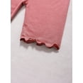 thumbnail image 5 of Manyakai Toddler Girls 6 Pack Dance Shorts Bike Shorts Solid Elastic Waist Ruffle Gymnastics Coral 140, 5 of 6