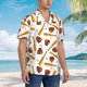 thumbnail image 3 of Fotbe Baseball Sport Camisa Hawaiana para Hombre Unisex – Camisa Casual de Verano con Botones de Manga Corta de Algodón y Lino,XX-Large, 3 of 7