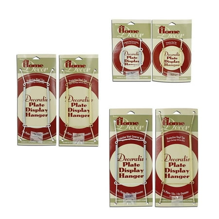 Modern Decorative Plates Gold 3.5 to 5-inch Expandable Plate Display Hanger for Home, Display your decorative plate with a discrete plate hanger By HomeFix ()