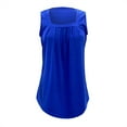 thumbnail image 4 of Women Blouses Tunic Blouse Floral Long Sleeve Shirt Ladies Juniors Graphic Tee underneath Clothes Pajama Tops for plus Size Women Long Sleeve Button down Blouse Ladies Button down Misses Blue 3XL, 4 of 8