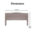 thumbnail image 3 of Elle Decor Celeste King Size Headboard Brown Weave, 3 of 6