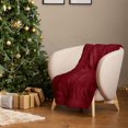 thumbnail image 1 of Faux Fur Throw Red, 1 of 4