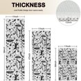 thumbnail image 4 of White Planet Cat Feather Pattern Kitchen Rugs Sets Of 3,Kitchen Runner Rugs Non Skid Washable,Decorative Kitchen Floor Mats for Kitchen,Sink,Laundry,17"x30"+ 17"x47" + 17"x59", 4 of 6