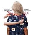 thumbnail image 2 of Pinspark Hospital Gowns Open Back for Women Bedridden Nightgowns Back Opening Short Sleeve Post Surgery Tear Away Adaptive Dresses, 2 of 7