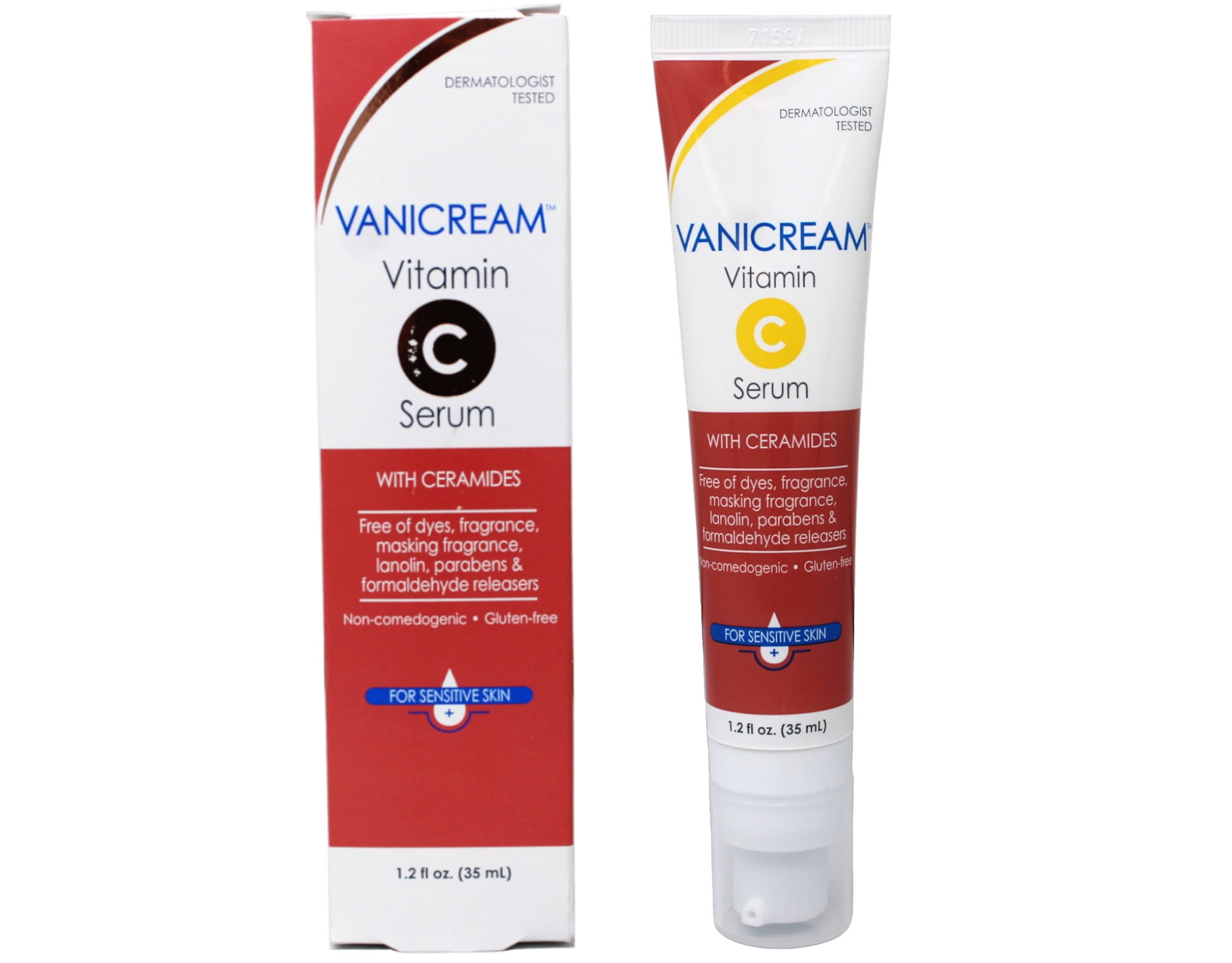 3 Pack - Vanicream Vitamin C Face Serum with Ceramides for Sensitive Skin - 1.2 fl oz