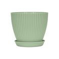 thumbnail image 2 of Plastic Plant Pots With Drainage Tray Flower Pot Indoor Outdoor Succulent Planter Thickened Resin Pot Home Garden Balcony Office Patio Plant Container Gardening Decor Set, 2 of 6