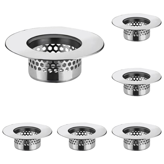 Bathtub Drain Cover, Tub Drain Cover and Shower Drain Cover Bathroom Tub Sink Strainer, 6 Pieces