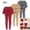 Wine-3PC, variant on Fancifize Girls School Uniform Pants Winter Warm Leggings Stretchy Ruffle Trousers Casual Lightweight Elastic Waist Clothes