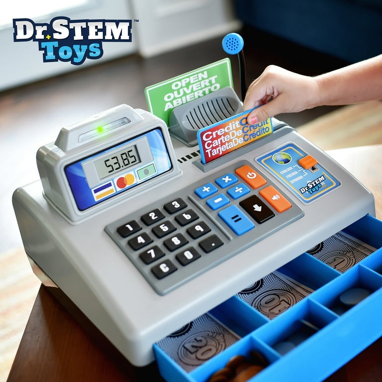 STEM: Talking Toy Cash Register Silver 69pc Store Roleplay