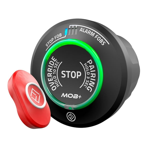 8" Gray, Red, and Green Outdoor Parts and Accessories FELL Marine MOB  Wireless Kill Switch Basepack