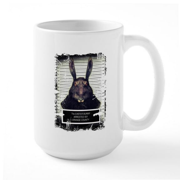 CafePress - Evil Easter Bunny Rabbit SOLO Mugs - 15 oz Ceramic Large White Nolvety Mug