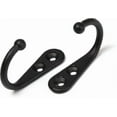 thumbnail image 4 of 25 Pcs Single Hooks Black Wall Hooks Coat Rack Black Fitted With Mounting Screws,hook Zinc Alloy Single Hook Coat Hook Kitchen Bathroom Coat Hoo, 4 of 4