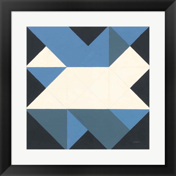 Great Art Now Triangles III by Mike Schick, Framed Wall Art, 19.5W x 19.5H